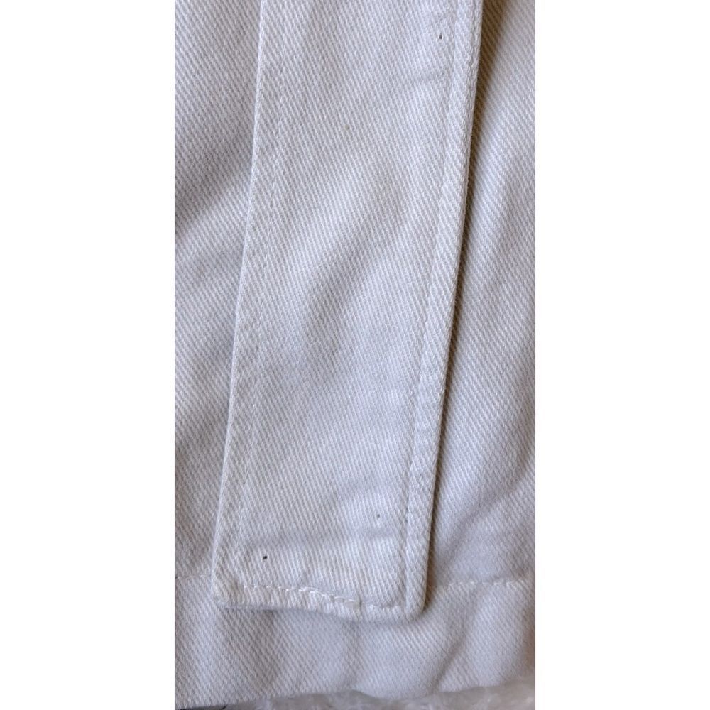 NWOT Zara Denim Jacket with Belt in Ice Color, Size Medium - Picture 15 of 16